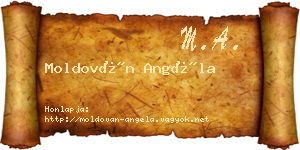 Moldován Angéla névjegykártya